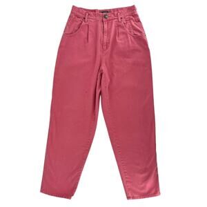 90s pink high waist pleated jeans Lizwear 1990s vintage